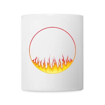Kreis on fire - Tasse - Weiß - Vorne