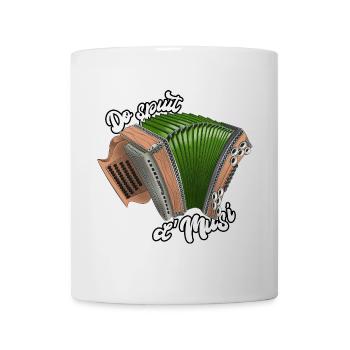 Styrian Harmonica Do spuit d'Musi | Ziach ON! - Mug - white - Front