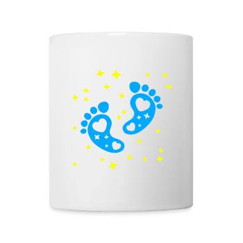 Bébé Pieds Bébé Grossesse Bébé Naissance - Mug blanc - blanc - Devant