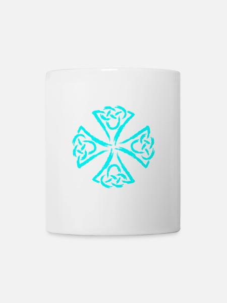 Symboles celtiques force courage - Mug blanc - blanc