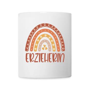 Kindergarten teacher Regenbogen - Mug - white - Front