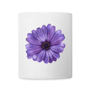 T-shirt à fleurs, aspect toile à motif floral - Mug blanc - blanc - Devant