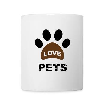 animaux de compagnie d’amour - J’aime les animaux de compagnie - Mug blanc - blanc - Devant