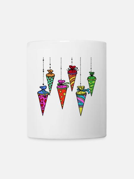Schultüte Schulanfang Schulstart Schulbeginn - Tasse - Weiß
