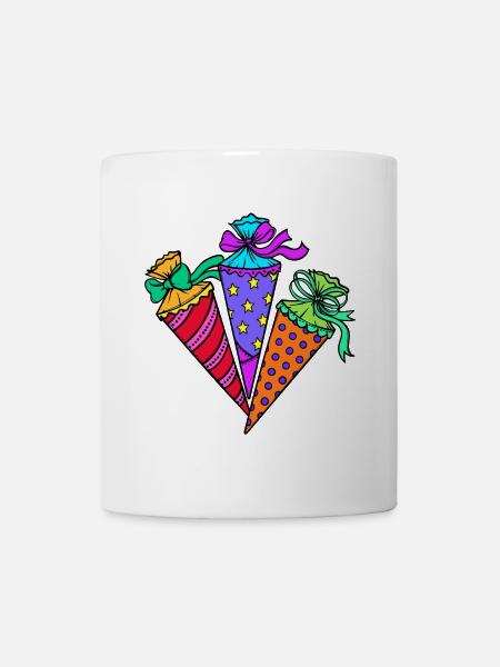 Schultüte Schulstart Schulbeginn Vorschule - Tasse - Weiß