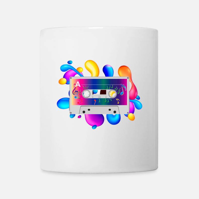 Kassette - Tasse - Weiß