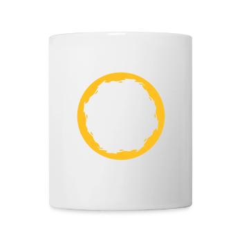 Cercle Rond Jaune - Mug blanc - blanc - Devant
