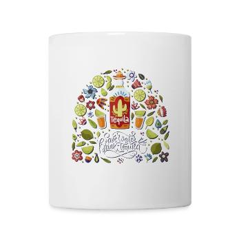 Mexico - Wasser - Tequilla - dunkel - Tasse - Weiß - Vorne