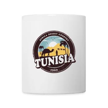 Tunisia desert design with camel / gift idea - Mug - white - Front