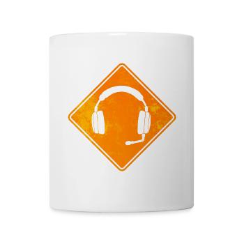 Headset Gaming Gamer Cool Zocker Nerd Jeux vidéo - Mug blanc - blanc - Devant