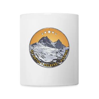 St Anton | Arlberg | Austria - Tasse - Weiß - Vorne