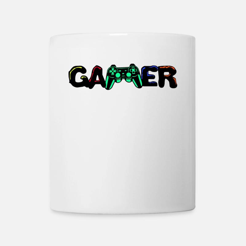 Gamer Games Zocker Controller Spielkonsole Spieler - Tasse - Weiß