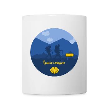 Buen Camino Santiago Man and Woman - Mug - white - Front