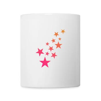 Stern Sternchen Muster Dekoration - Tasse - Weiß - Vorne