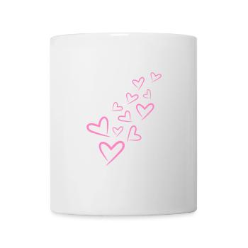 Heart Heart Pattern Pink - Mug - white - Front