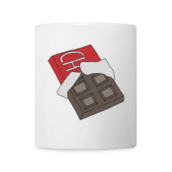 Schokolade - Tasse - Weiß - Vorne