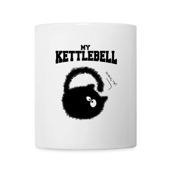 Mon kettlebell ou kitte.. cloche. - Mug blanc - blanc - Devant