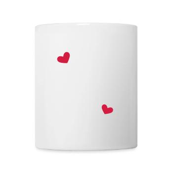 Heart Frame Ornament Line - Mug - white - Front