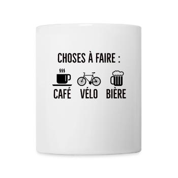 Café Vélo Bière - Tasse - Weiß - Vorne