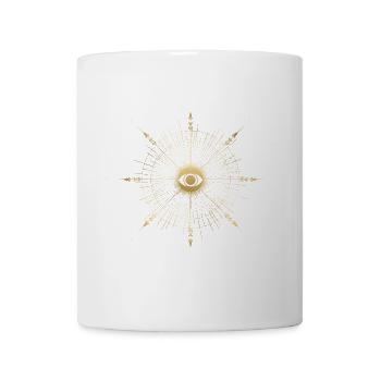 Golden Eye Wheel Ray Pattern - Mug - white - Front