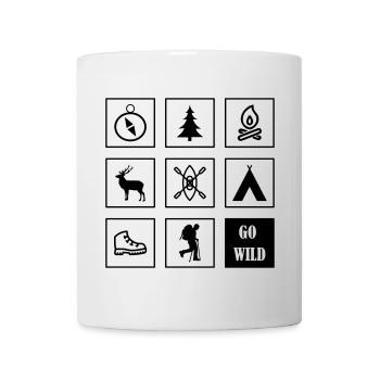 Outdoor Icons Speicher - Tasse - Weiß - Vorne