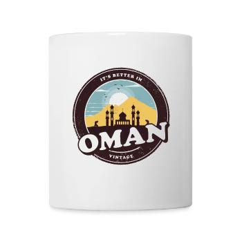 Oman Vintage Moschee Design - Tasse - Weiß - Vorne