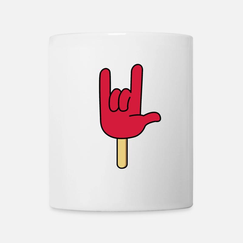 Rock ´n Roll - I Love You, Eis am Stiel - Tasse - Weiß