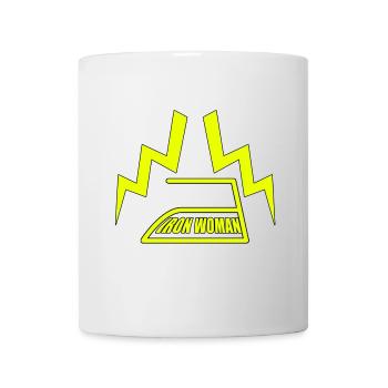 IRON WOMAN Blitz Super Mama Muttertag Geschenk - Tasse - Weiß - Vorne