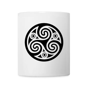 Art celte noir - Mug blanc - blanc - Devant