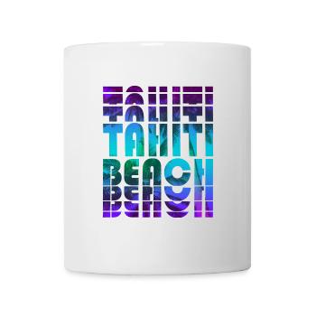Tahiti Beach Palmen Design / Idée cadeau - Mug blanc - blanc - Devant