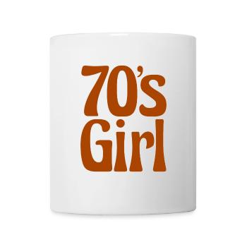 70s FILLE Seventies 70s 70s - Mug blanc - blanc - Devant