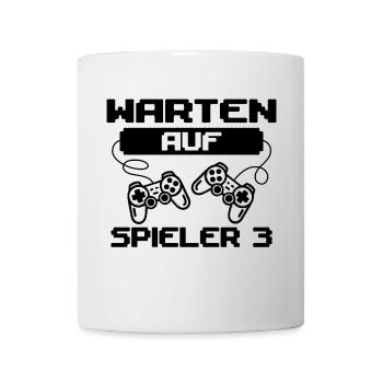 Schwanger Gamer Controller Schwangerschaft - Tasse - Weiß - Vorne