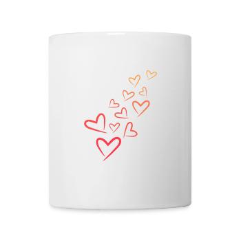 Heart Heart Pattern - Mug - white - Front