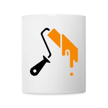 Painter's role with paint - Mug - white - Front