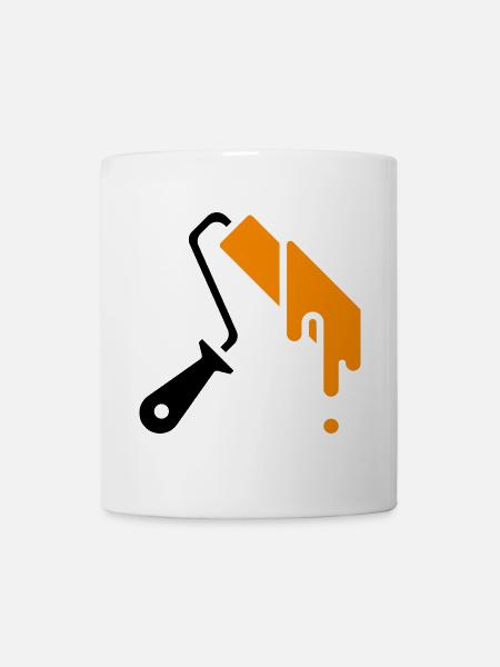 Painter's role with paint - Mug - white