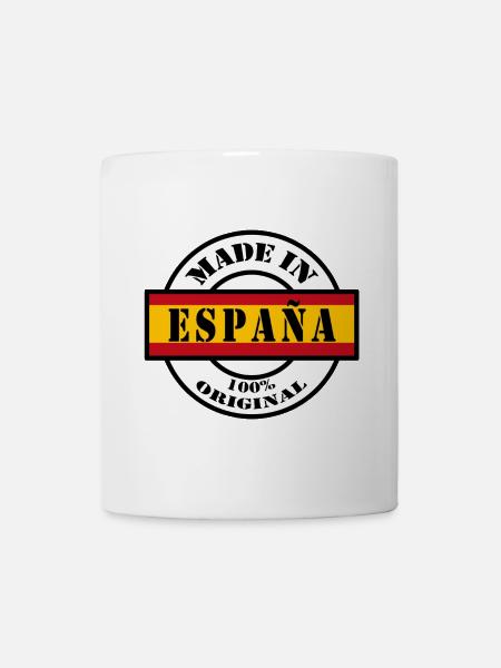 MADE IN España Spain Spanien Iberia Geschenk - Tasse - Weiß