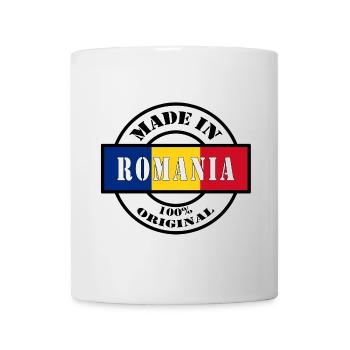 MADE IN Romania né en Roumanie Cadeau - Mug blanc - blanc - Devant