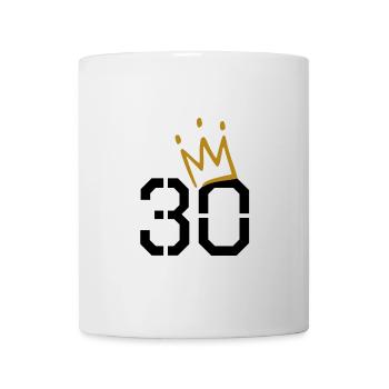 30 Jahre alt - 30 Krone - 30 Geburtstag - Tasse - Weiß - Vorne