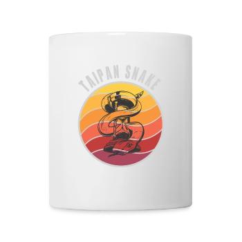 Conception de serpents Taipan / Idée cadeau - Mug blanc - blanc - Devant