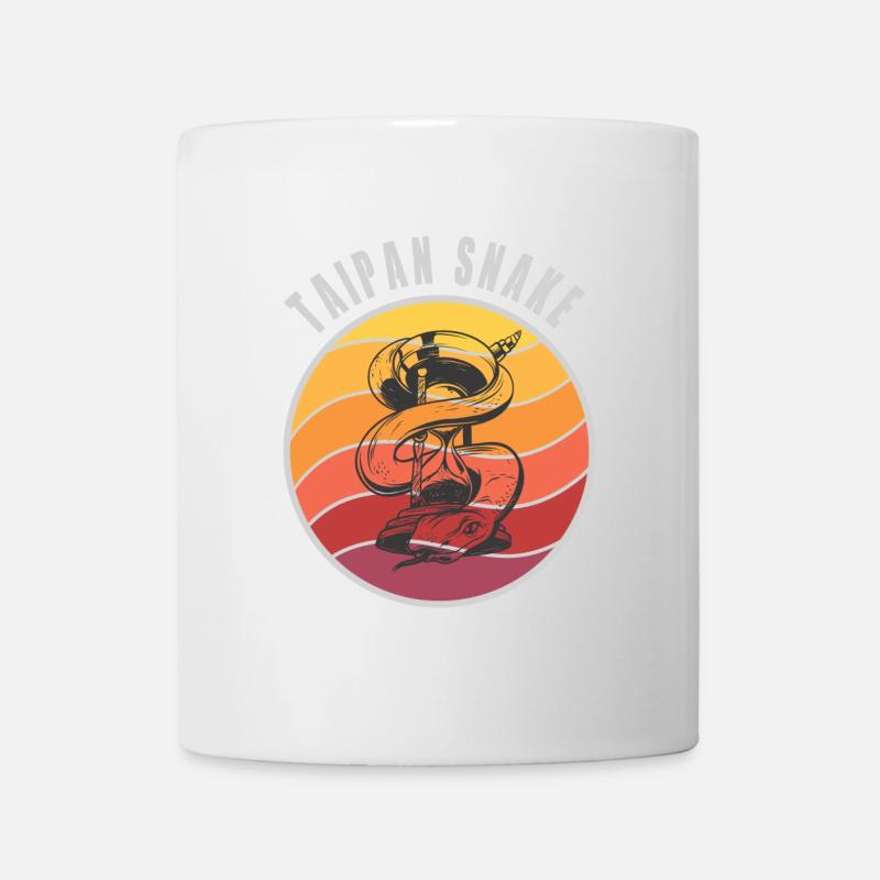 Taipan Schlangen Design / Geschenkidee - Tasse - Weiß
