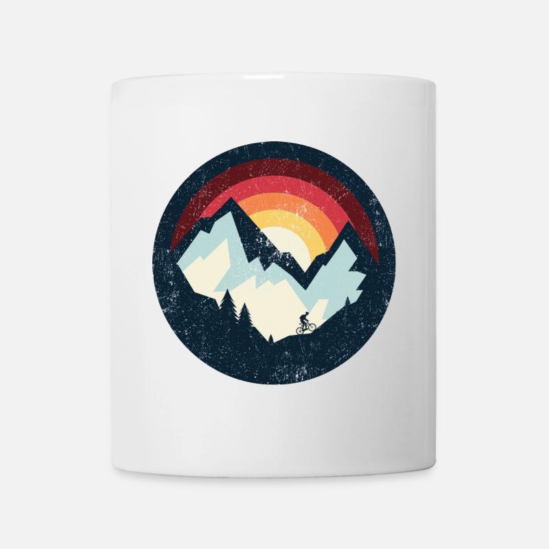 Randonnée de la montagne Sunset Ridge - Mug blanc - blanc