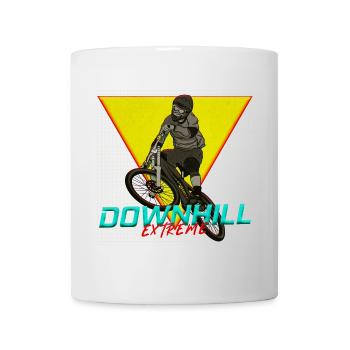 Motif extrême en descente - Mug blanc - blanc - Devant