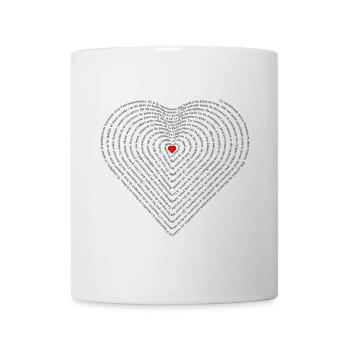 hiking heart - Mug - white - Front