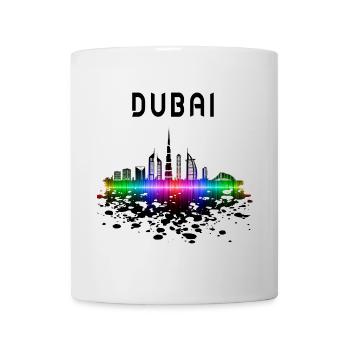 Dubai Skyline Splash Design / Geschenk - Tasse - Weiß - Vorne