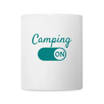 Camping mode on - Mug - white - Front