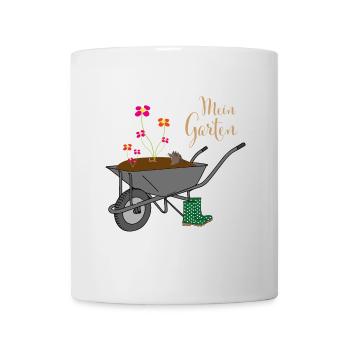Mein Garten - Tasse - Weiß - Vorne