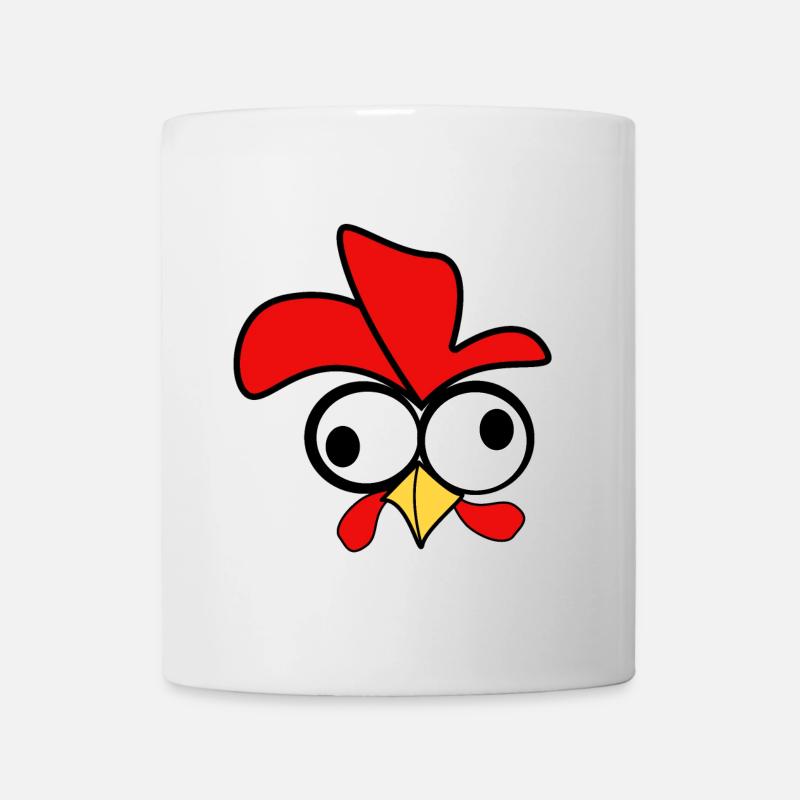 Hahn lustige Bilder - Tasse - Weiß