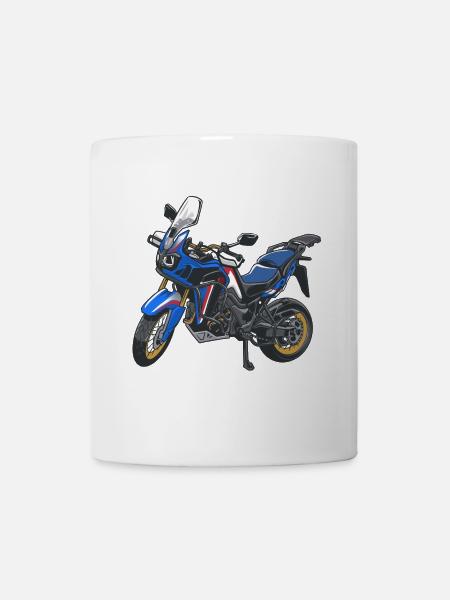 Africa Twin Enduro - solo blue - Tasse - Weiß