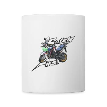 Africa Twin Enduro - safety first tricolor - Mug - white - Front