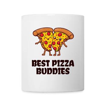 Pizza Buddy Beste Freunde Statement - Tasse - Weiß - Vorne